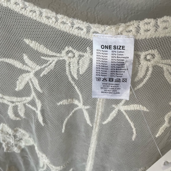 Icing Cream Lace Robe. Size OS - Picture 11 of 11